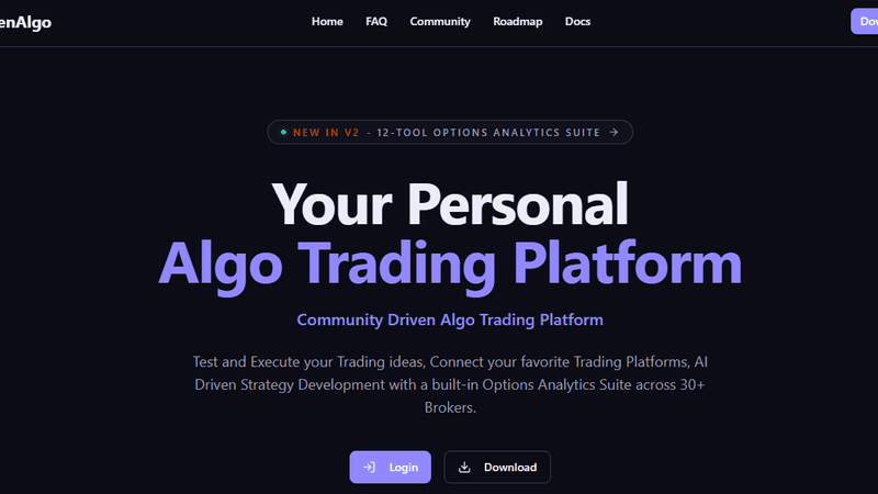 OpenAlgo trading platform thumbnail